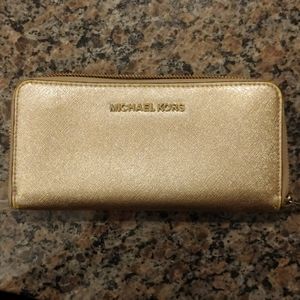 Michael Kors Gold Wallet